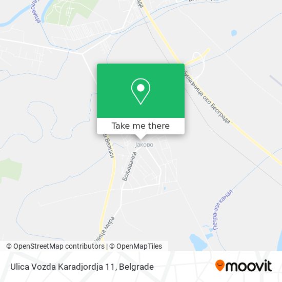 Ulica Vozda Karadjordja 11 map