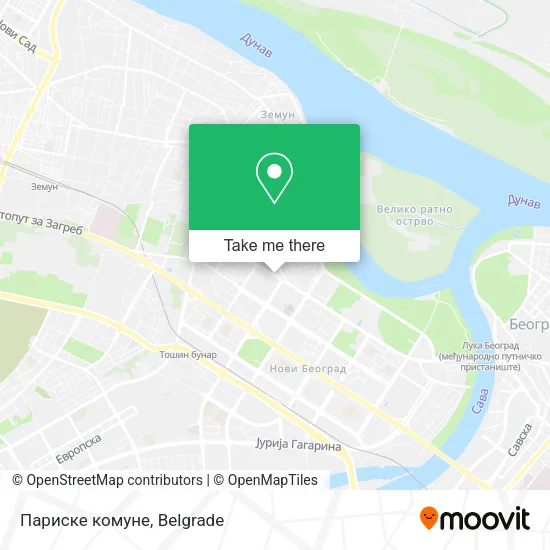 Париске комуне map