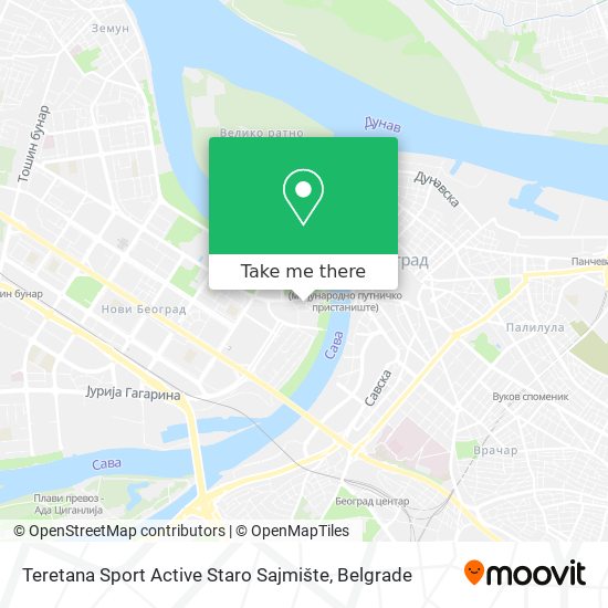 Teretana Sport Active Staro Sajmište map