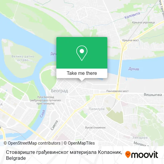 Стовариште грађевинског материјала Копаоник map