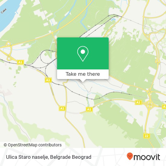 Ulica Staro naselje map