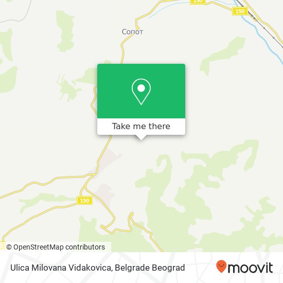 Ulica Milovana Vidakovica map