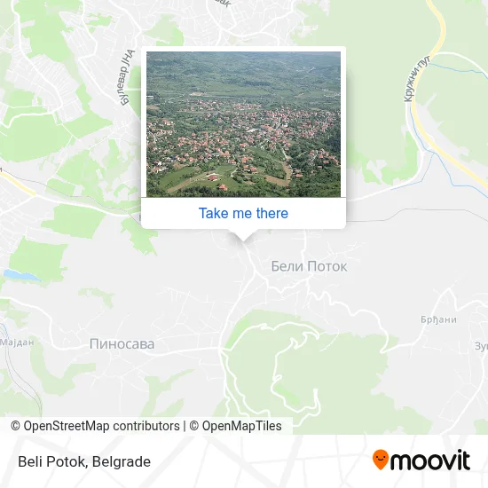 Beli Potok map