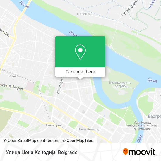 Улица Џона Кенедија map