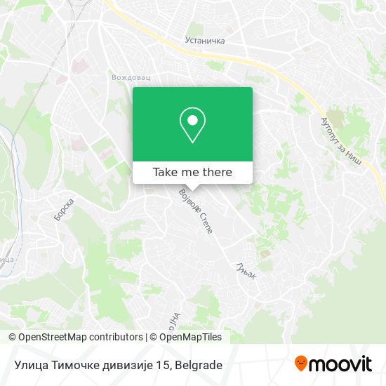 Улица Тимочке дивизије 15 map