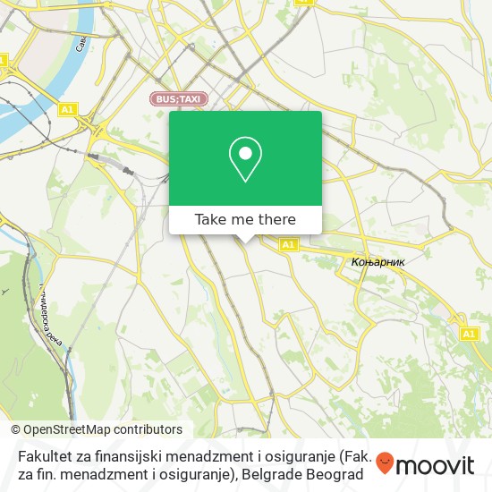 Fakultet za finansijski menadzment i osiguranje (Fak. za fin. menadzment i osiguranje) map