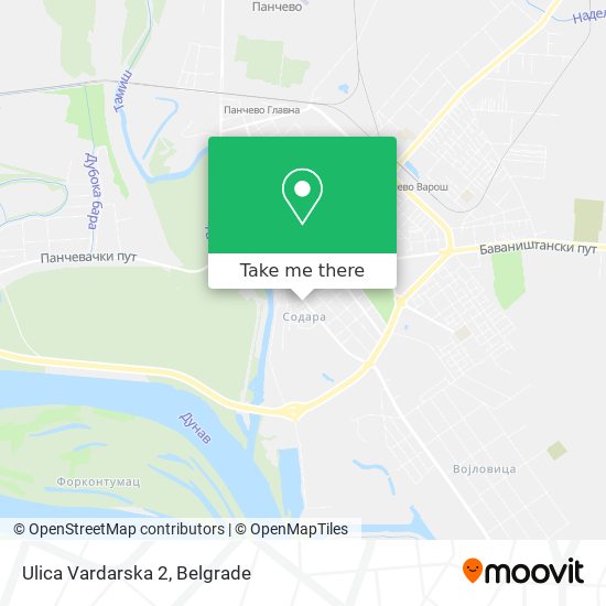 Ulica Vardarska 2 map