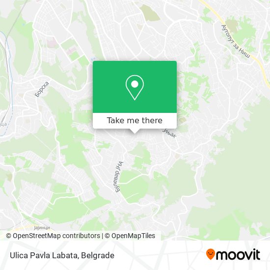 Ulica Pavla Labata map