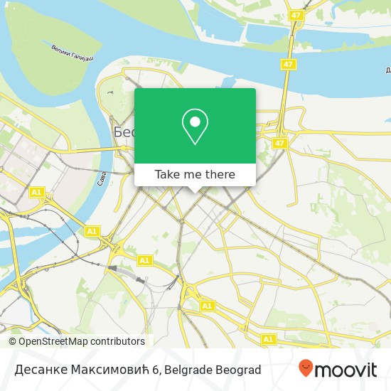 Десанке Максимовић 6 map