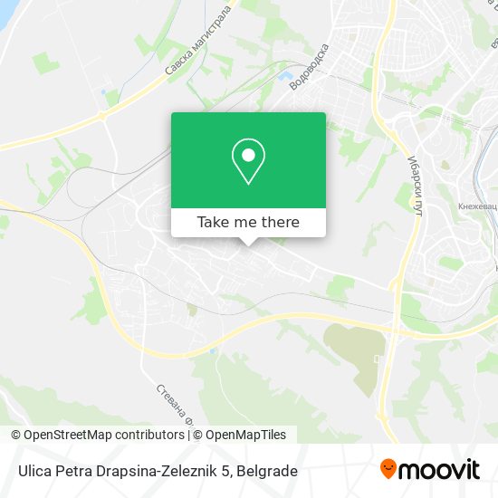 Ulica Petra Drapsina-Zeleznik 5 map