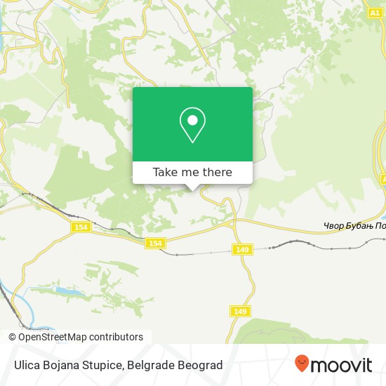 Ulica Bojana Stupice map