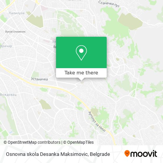 Osnovna skola Desanka Maksimovic map