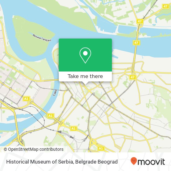 Historical Museum of Serbia map
