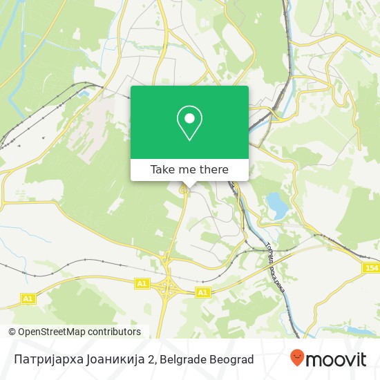 Патријарха Јоаникија 2 map