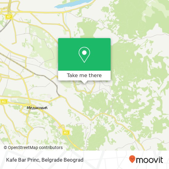 Kafe Bar Princ map