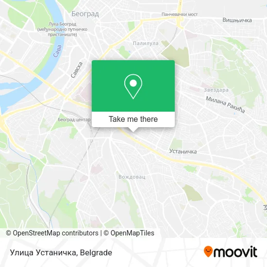 Улица Устаничка map