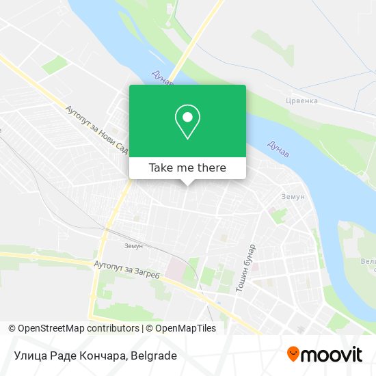 Улица Раде Кончара map