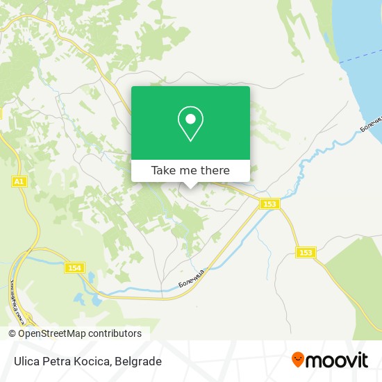 Ulica Petra Kocica map