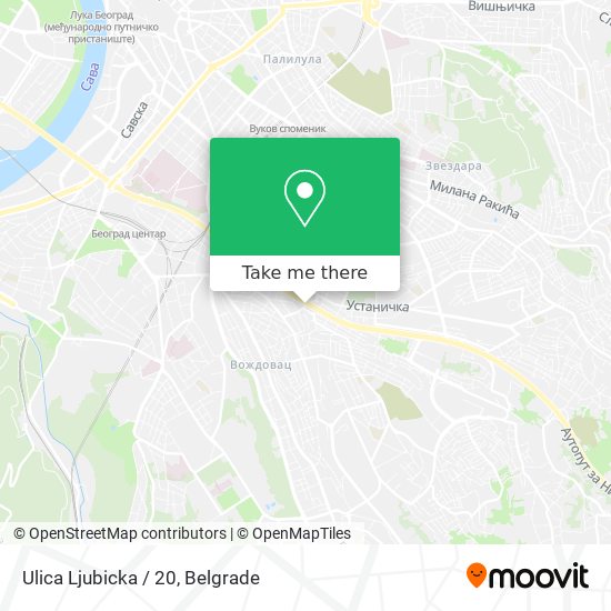 Ulica Ljubicka / 20 map