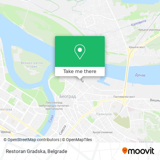 Restoran Gradska map