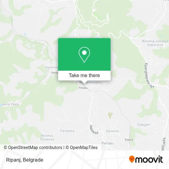 Ripanj map