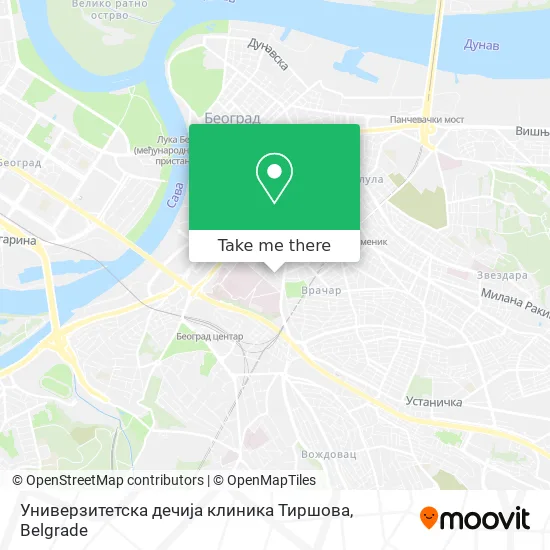 Универзитетска дечија клиника Тиршова map