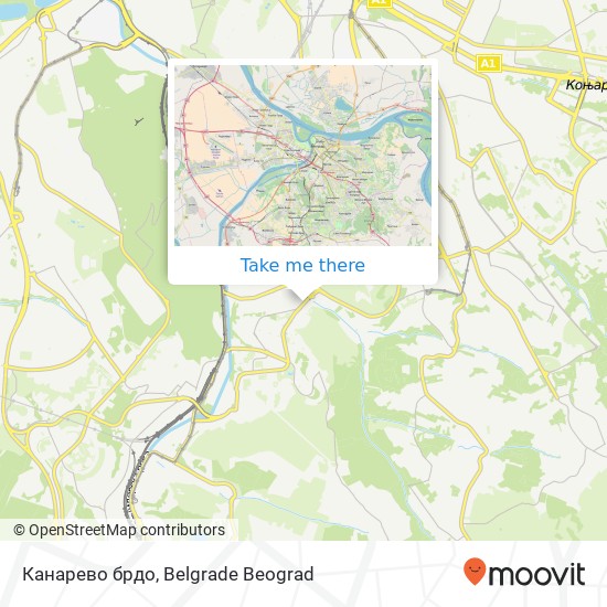 Канарево брдо map