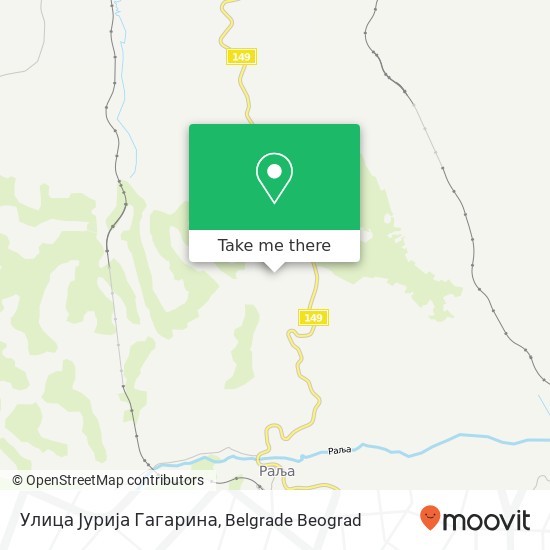 Улица Јурија Гагарина map