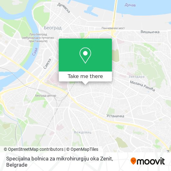 Specijalna bolnica za mikrohirurgiju oka Zenit map