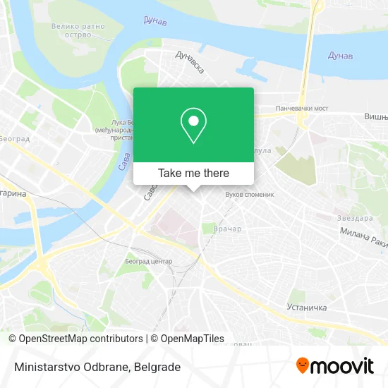 Ministarstvo Odbrane map