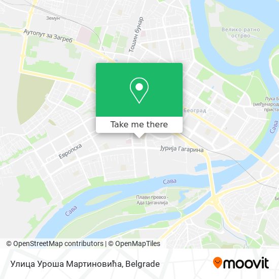 Улица Уроша Мартиновића map