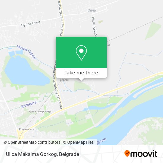 Ulica Maksima Gorkog map