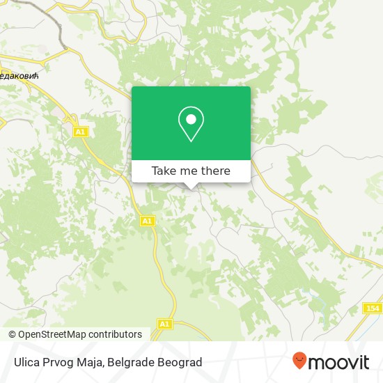 Ulica Prvog Maja map