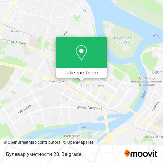 Булевар уметности 20 map