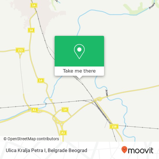 Ulica Kralja Petra I map