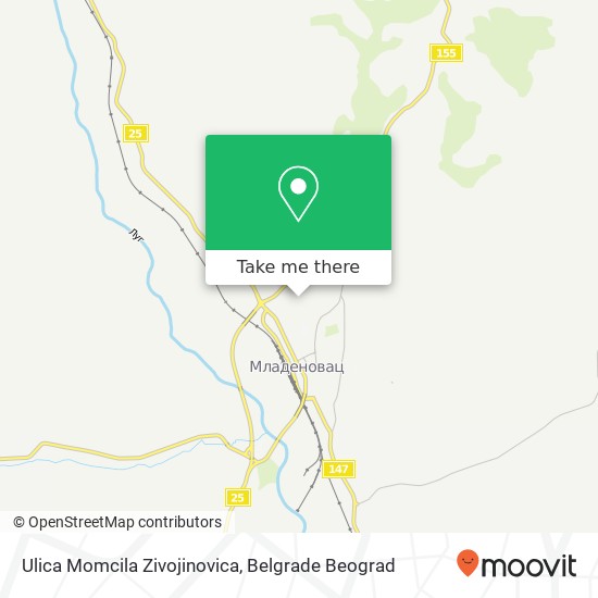 Ulica Momcila Zivojinovica map