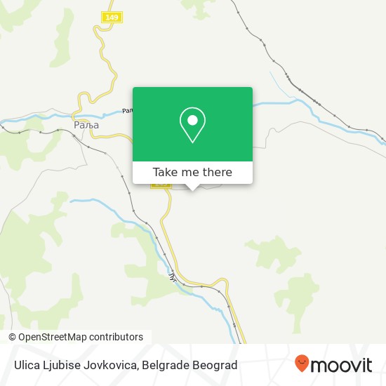 Ulica Ljubise Jovkovica map