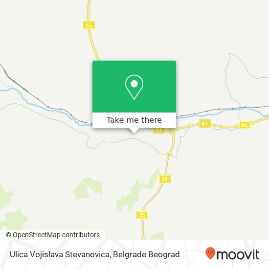 Ulica Vojislava Stevanovica map