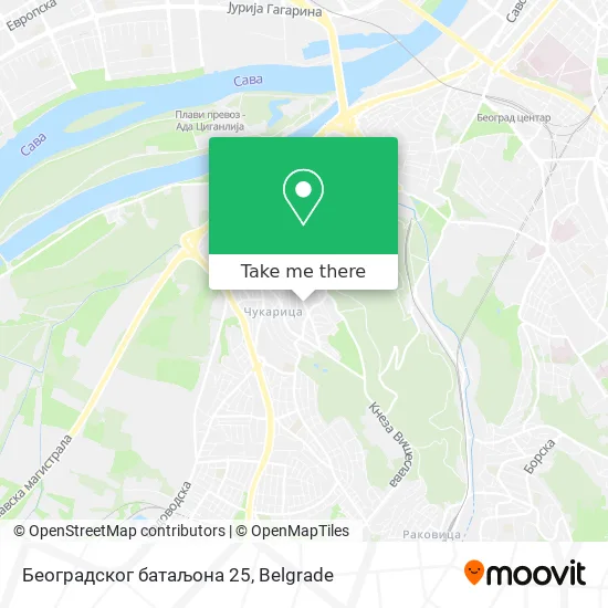 Београдског батаљона 25 map