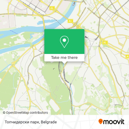 Топчидерски парк map