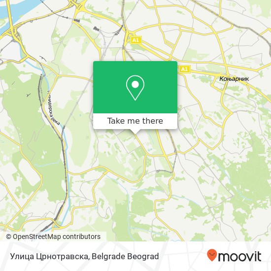 Улица Црнотравска map