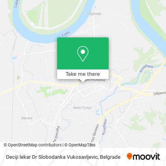 Deciji lekar Dr Slobodanka Vukosavljevic map