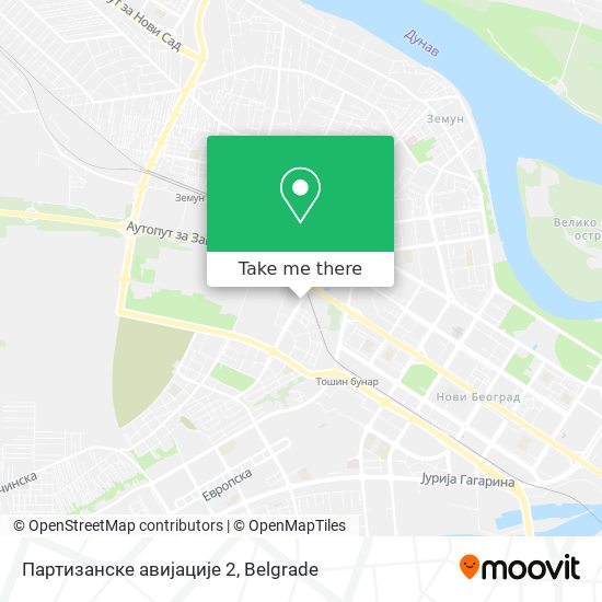 Партизанске авијације 2 map