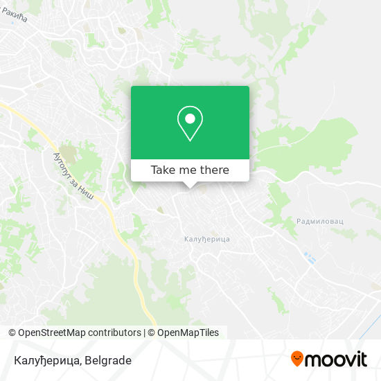 Калуђерица map