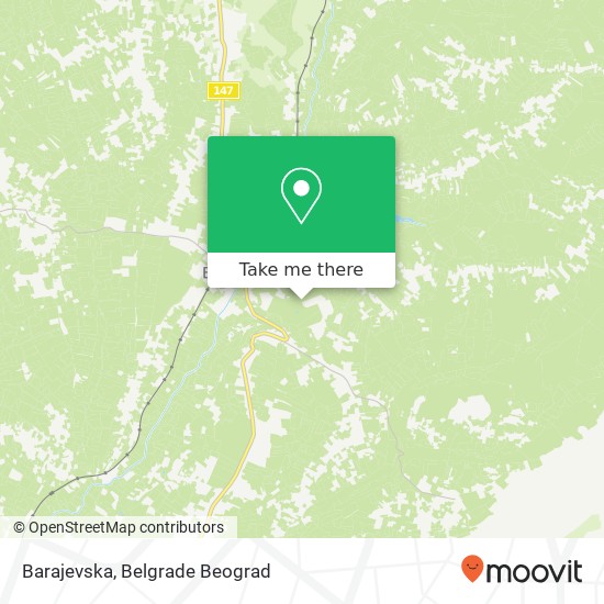 Barajevska map