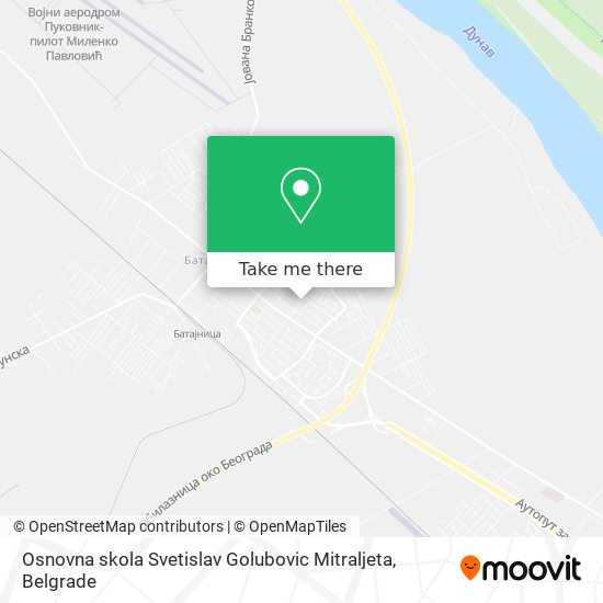 Osnovna skola Svetislav Golubovic Mitraljeta map