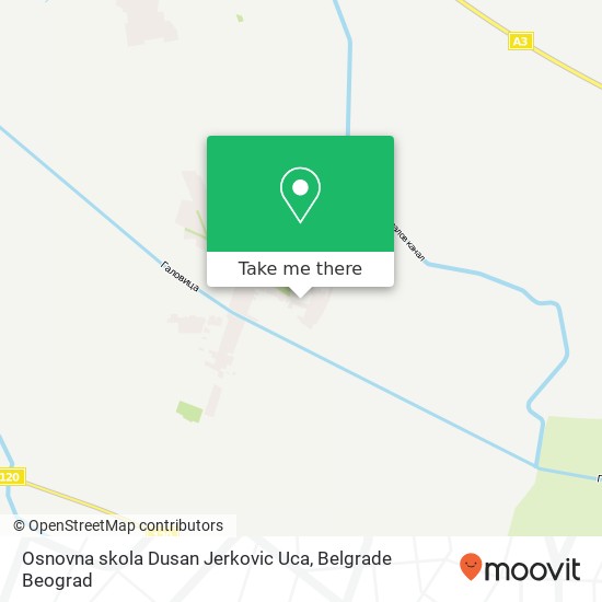 Osnovna skola Dusan Jerkovic Uca map