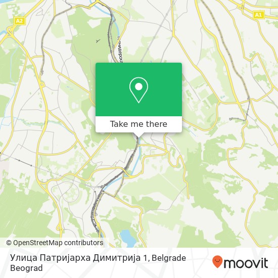 Улица Патријарха Димитрија 1 map