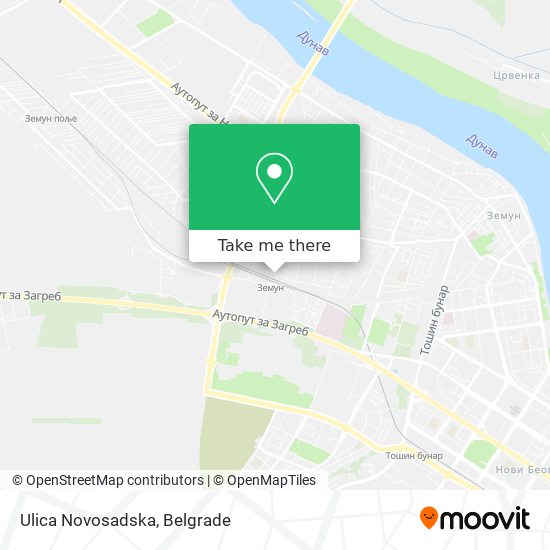 Ulica Novosadska map