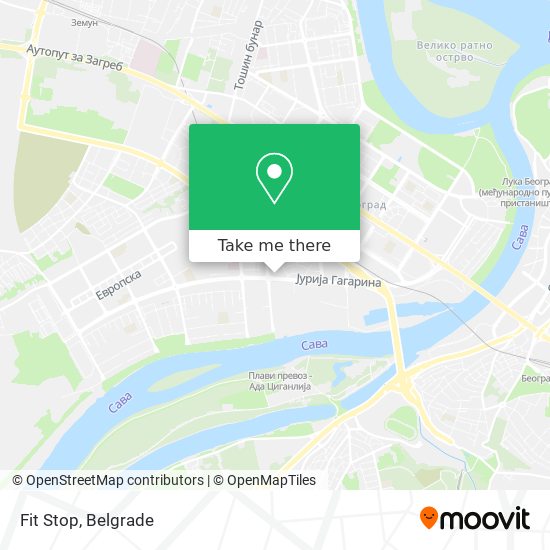 Fit Stop map